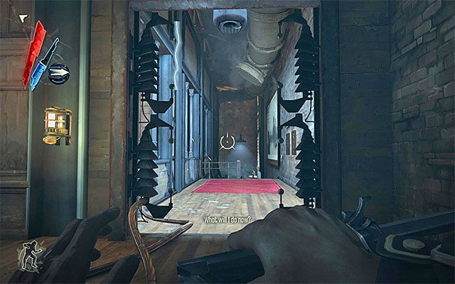 After you explore the ground floor, you need to get to the second one - Exploring Sokolov's apartment - Mission 4 - The Royal Physician - Dishonored - Game Guide and Walkthrough