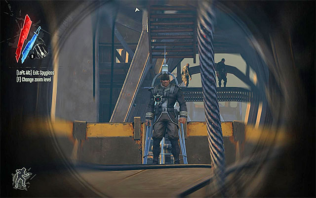 As I have already mentioned, there is another pylon further away - Reaching the other side of the drawbridge - Mission 4 - The Royal Physician - Dishonored - Game Guide and Walkthrough