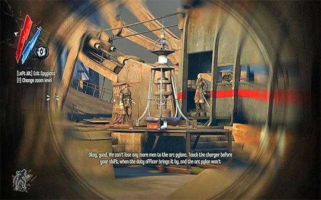 Regardless of the variant you chose, it is worthwhile to take a moment and get acquainted with the current situation - Reaching the drawbridge - Mission 4 - The Royal Physician - Dishonored - Game Guide and Walkthrough