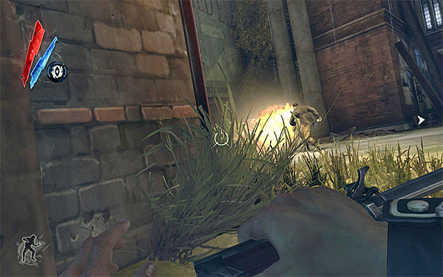 You need to watch out for bandits also in this part of the map - Getting past the second Wall of Light - Mission 2 - High Overseer Campbell - Dishonored - Game Guide and Walkthrough