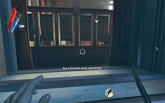 An alternative way to gain access is to walk inside using the abovementioned window sills - Gaining access to the Meeting Chamber - Mission 2 - High Overseer Campbell - Dishonored - Game Guide and Walkthrough