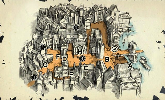 Legend - Mission plan - Mission 3 - House of Pleasure - Dishonored - Game Guide and Walkthrough