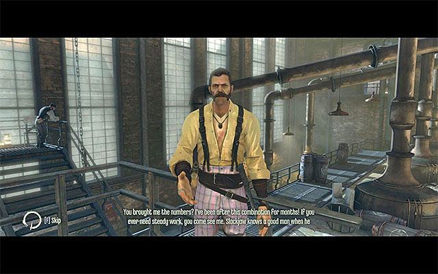 After you perform all of the activities described above, you need to meet with Slackjaw again, in the bandits' hideout - Choosing how to eliminate the Pendelton Twins - Mission 3 - House of Pleasure - Dishonored - Game Guide and Walkthrough