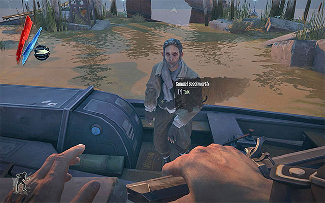 Make sure that you have handled all of your business in the pub and return to your starting point i - Trip to Sokolov's place - The Hound Pits Pub #4 - Dishonored - Game Guide and Walkthrough