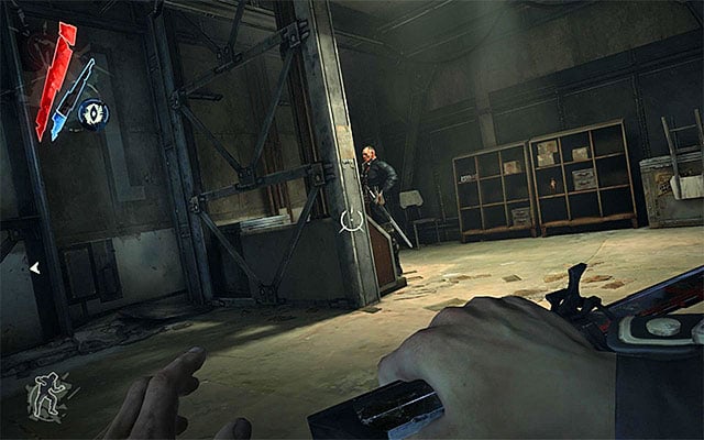 If you don't mind eliminating guards you encounter, it is better to use the stairs - Reaching the Lighthouse elevator - Mission 9 - The Light at the End - Dishonored - Game Guide and Walkthrough