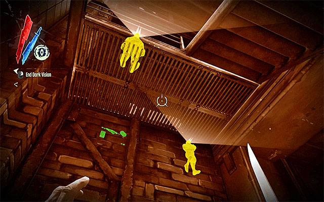 Another way to leave is to take the stairs to the upper level - Finding your way out of the warehouse - Mission 7 - The Flooded District - Dishonored - Game Guide and Walkthrough