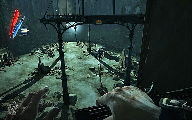 The most serious threat on the square neighboring with the quarantine wall, are tall boys - Exploring the area around the quarantine wall - Mission 7 - The Flooded District - Dishonored - Game Guide and Walkthrough