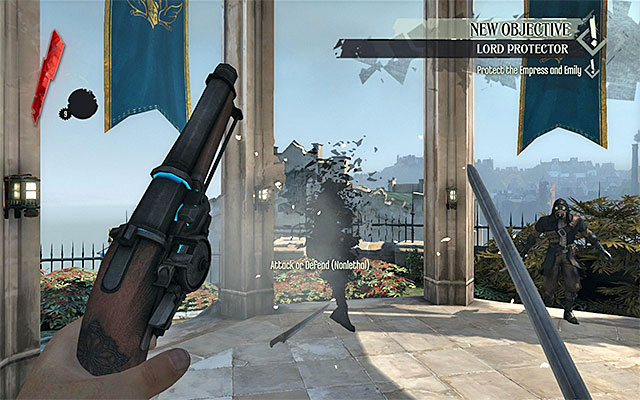 You are now up for a fight that, in itself, is a guide o how to fight battles at close quarters - Defeating the assassins - Prologue - Returning Home - Dishonored - Game Guide and Walkthrough