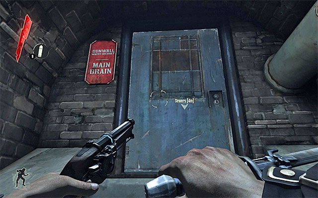 Before entering sewers, make sure that guards are not looking your way - Breaking free from Coolridge's prison - Mission 1 - Dishonored - Dishonored - Game Guide and Walkthrough