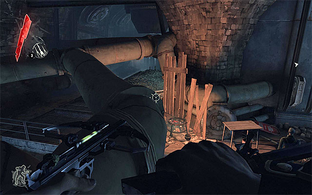 It's quite a pleasing information that you can easily avoid encountering all of the remaining enemies patrolling the sewers - Finding a way out of the sewers - Mission 1 - Dishonored - Dishonored - Game Guide and Walkthrough