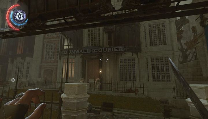 Get into the building of Dunwall Courier. - Find a way out of the streets of Dunwall | Mission 9 - Mission 9 - Death to the Empress - Dishonored 2 Game Guide