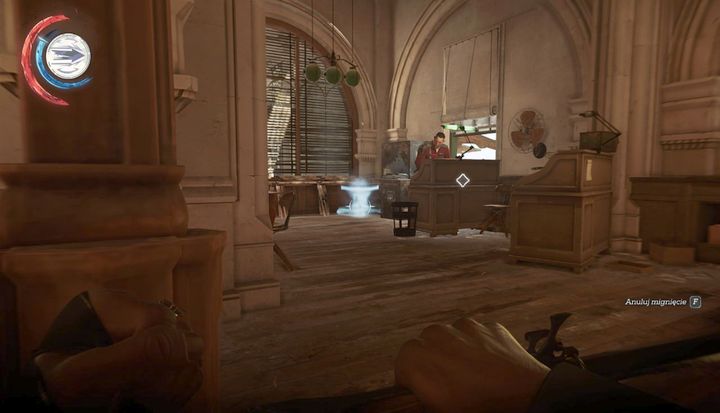 Use the blink to get behind this guards back. - Get to the Addermire Institute | Mission 2 - Mission 2 - Edge of the World - Dishonored 2 Game Guide