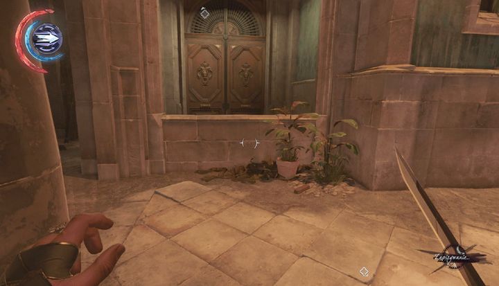 Entrance to the flat. - Assist the shopkeeper (optional) | Mission 5 - Mission 5 - The Royal Conservatory - Dishonored 2 Game Guide