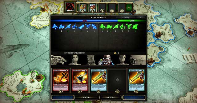 At this point, you will decide if you want to fight the battle alone, if any of the generals should take the command, or the army should remain without its commander - Basics | Combat Phase - Combat Phase - Divinity: Dragon Commander Game Guide & Walkthrough