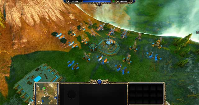 The blue orb in the middle indicates how much time is left until you can turn into dragon - Basics | Combat Phase - Combat Phase - Divinity: Dragon Commander Game Guide & Walkthrough