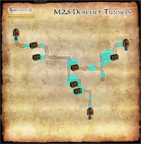 1 - World Atlas - Broken Valley - M2.8 Derelict Tunnels - World Atlas - Broken Valley - Divinity II: Ego Draconis - Game Guide and Walkthrough