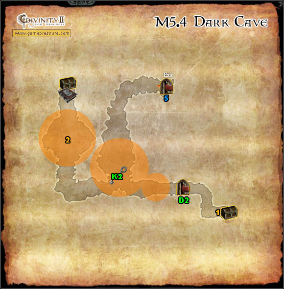 1 - World Atlas - Map - Orobas Fjords - M5.4 Dark Cave - World Atlas - Orobas Fjords - Divinity II: Ego Draconis - Game Guide and Walkthrough