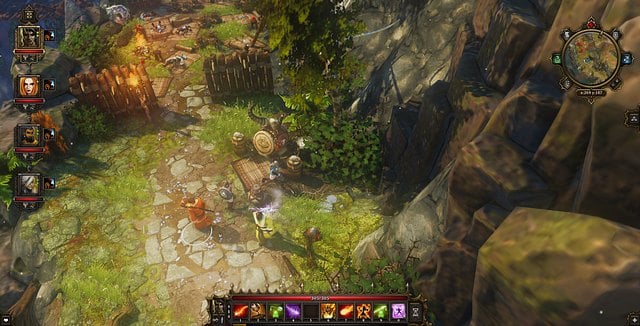 The drunken goblins. You either need to wake them up or sneak past - Goblin Trouble | Luculla Forest / Hiberheim - Side quests - Luculla Forest / Hiberheim - Side quests - Divinity: Original Sin Game Guide