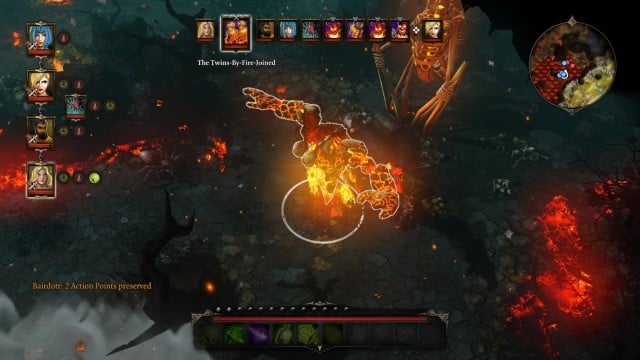 As soon as the enemy stops moving, it will start the charging - you must immediately stun or freeze it! - The Twins-By-Fire-Joined | Bosses - Bosses - Divinity: Original Sin Game Guide