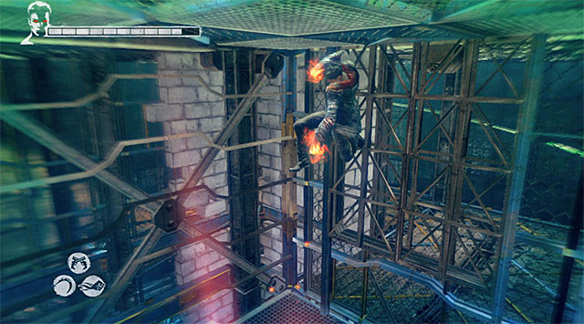 Return to where youve used Angel Lift lastly and resume marching - Going through the third part of prison - 7: Overturn - DMC: Devil May Cry - Game Guide and Walkthrough