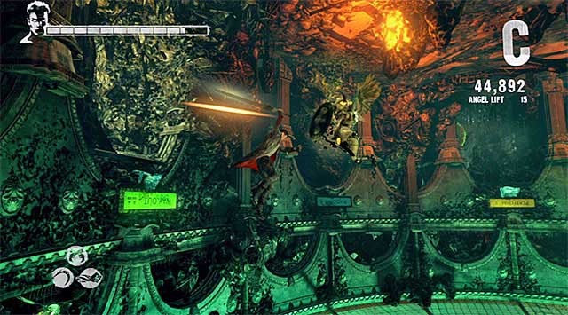 In the further part of the battle other flying monsters appear (Shielded Pathos) but I recommend not to change your playstyle - Retaking the stolen eye - 8: Eyeless - DMC: Devil May Cry - Game Guide and Walkthrough