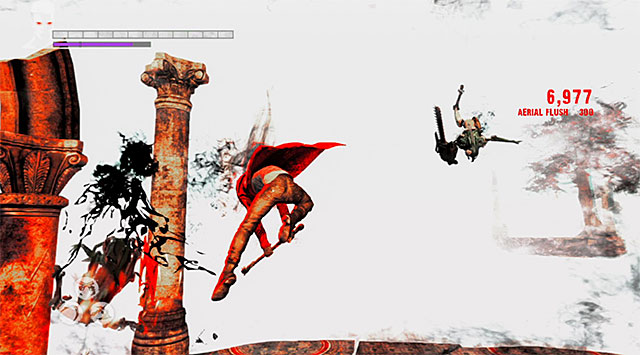 Of course, game will immediately let you test Devil Trigger, helping you with suggestions - The first memory - 9: Devil Inside - DMC: Devil May Cry - Game Guide and Walkthrough