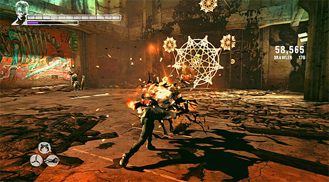 Firstly, focus on weaker monsters - Exploring the Orders building - 11: The Order - DMC: Devil May Cry - Game Guide and Walkthrough