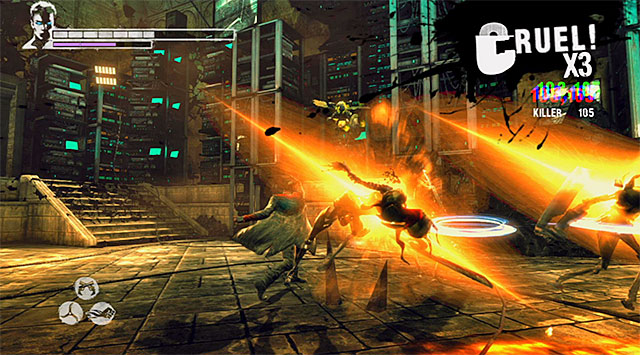 After landing in the next room, be ready to quickly destroy two Demonic Shards - Exploring the Orders building - 11: The Order - DMC: Devil May Cry - Game Guide and Walkthrough