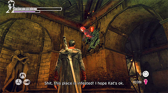 Turn right on crossroads - Exploring the Orders base - 11: The Order - DMC: Devil May Cry - Game Guide and Walkthrough