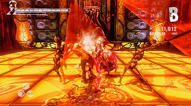 The second part of battle is also not too demanding, although you have to take into account presence of the Hell Knight - First battle in the night club - 13: Devils Dalliance - DMC: Devil May Cry - Game Guide and Walkthrough