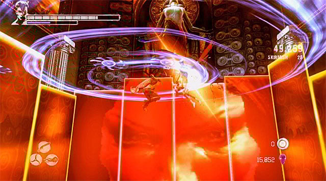 When the arena starts changing its shape, the fourth part of the battle begins - First battle in the night club - 13: Devils Dalliance - DMC: Devil May Cry - Game Guide and Walkthrough