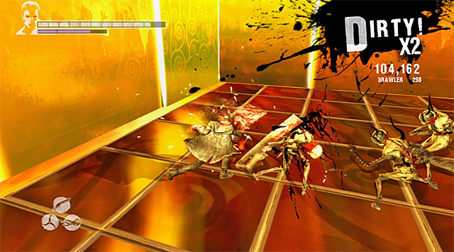 A good idea is to fight in the air so you dont have to control tiles color all the time, but it isnt necessarily - Surviving the first round - 13: Devils Dalliance - DMC: Devil May Cry - Game Guide and Walkthrough