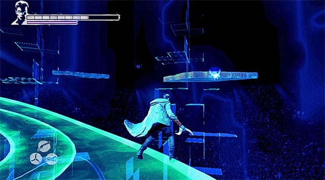 The better idea is to sidetrack from main paths, looking for a levitating platform (screen above) - Getting to the place where the fifth round takes place - 13: Devils Dalliance - DMC: Devil May Cry - Game Guide and Walkthrough