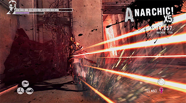 Notice, that a new flying monsters appear here - Exploring the 154th floor - 16: The Plan - DMC: Devil May Cry - Game Guide and Walkthrough