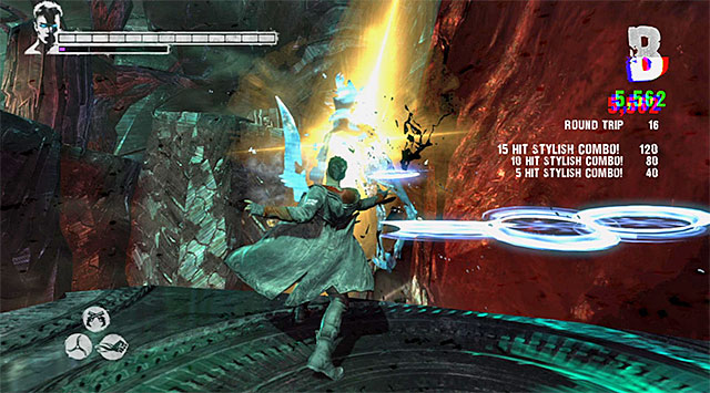 Head for upper platforms - Going through the first part of the Furnace of Souls - 17: Furnace of Souls - DMC: Devil May Cry - Game Guide and Walkthrough