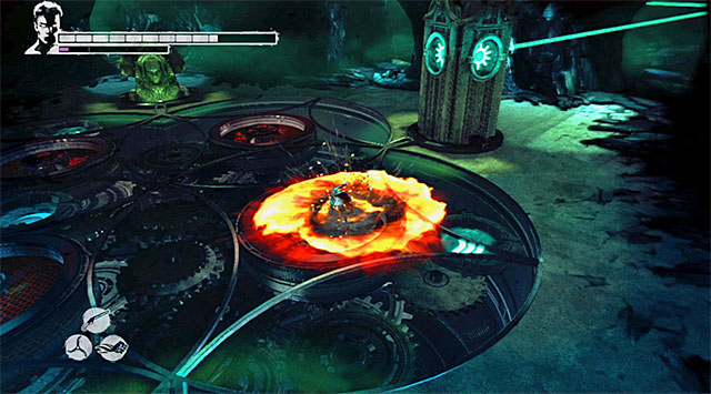 Now you just need to solve a simple riddle - Plugging the cables - 18: Demons Den - DMC: Devil May Cry - Game Guide and Walkthrough