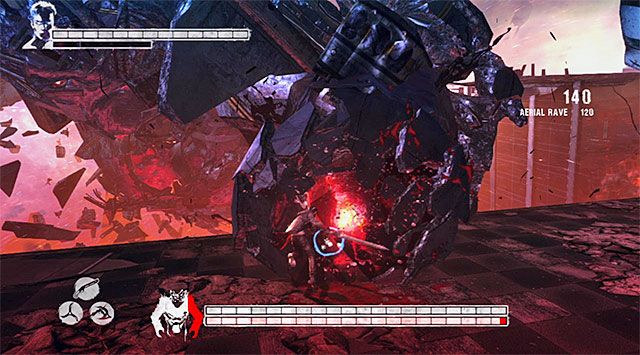 Now, your turn to attack - Boss: Mundus - first part of an encounter - 19: Face of the Demon - DMC: Devil May Cry - Game Guide and Walkthrough