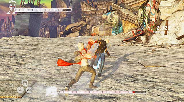 As it was during fights with Dreamrunners, attack Vergil after his failed attacks, when he is helpless for few seconds - Boss: Vergil - 20: The End - DMC: Devil May Cry - Game Guide and Walkthrough