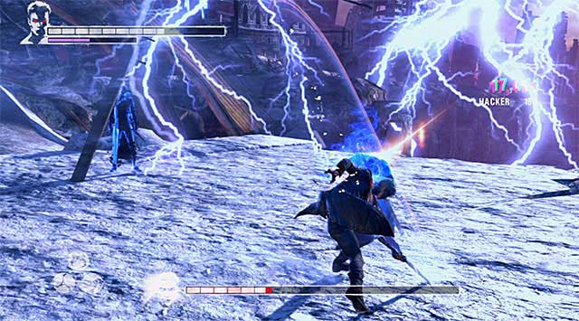 The last new thing is an appearance of Vergils look-alike - Boss: Vergil - 20: The End - DMC: Devil May Cry - Game Guide and Walkthrough