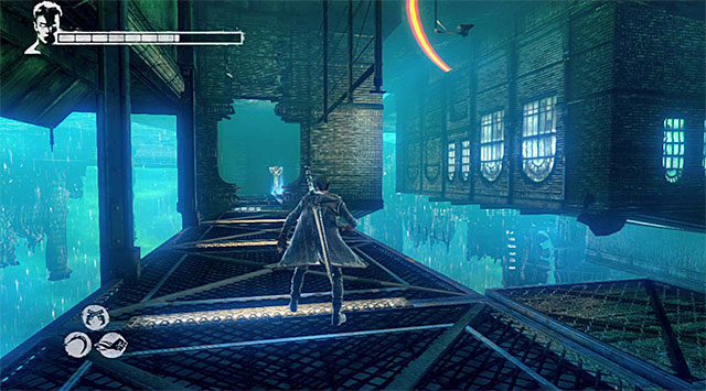 KEY 2/3 (ARGENT) - This key can be found during making through a second part of the prison, when you reach a Divinity Statue - Mission 7: Overturn - Keys - DMC: Devil May Cry - Game Guide and Walkthrough