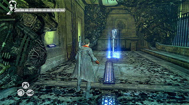 KEY 1/1 (ARGENT) - Key can be found just after a battle at the metro station - Mission 8: Eyeless - Keys - DMC: Devil May Cry - Game Guide and Walkthrough