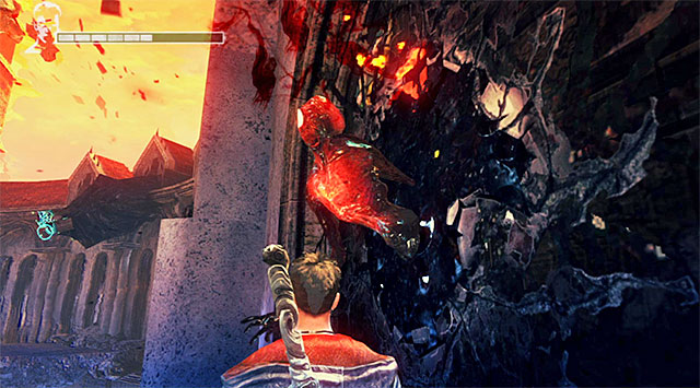 SOUL 3/3 - SOUL is on a small balcony at the main arena, you can reach it with Angel Boost, bouncing from the higher shelf - Mission 3: Bloodline - Lost Souls - DMC: Devil May Cry - Game Guide and Walkthrough