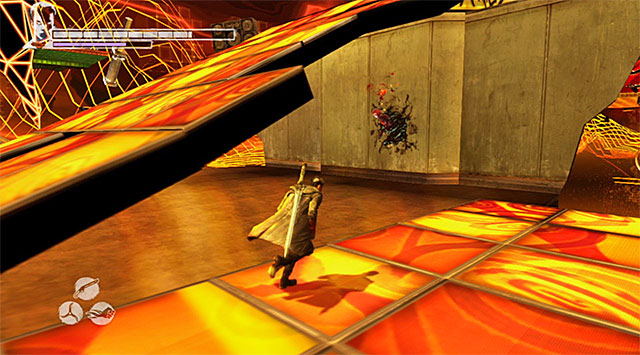 SOUL 2/7 - Soul can be found nearby the first Divinity Statue, under the stairs - Mission 13: Devils Dalliance - Lost Souls - DMC: Devil May Cry - Game Guide and Walkthrough