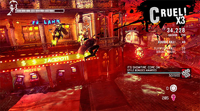 Move on, what begins another battle - Going through the first part of the funfair - 1: Found - DMC: Devil May Cry - Game Guide and Walkthrough