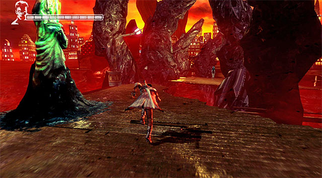 When you regain control, look around and use a new Divinity Statue if you want - Going through the second part of the funfair - 1: Found - DMC: Devil May Cry - Game Guide and Walkthrough