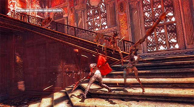 Resume walking until you return to the main hall, where youve already been - Exploring the first part of the mansion - 2: Home Truths - DMC: Devil May Cry - Game Guide and Walkthrough