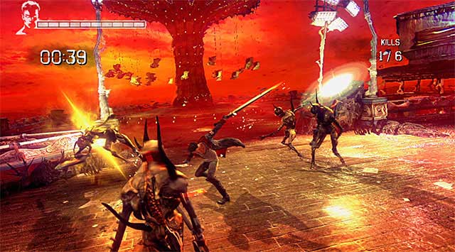 BONUS MISSION: When you return, approach a big hole and jump down - Exploring the second part of the mansion - 2: Home Truths - DMC: Devil May Cry - Game Guide and Walkthrough