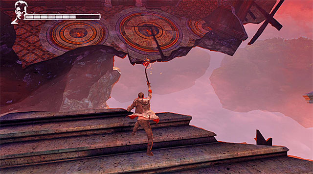 Choose the corridor where spotted ghost went, passing a Divinity Statue on your way - Exploring the second part of the mansion - 2: Home Truths - DMC: Devil May Cry - Game Guide and Walkthrough