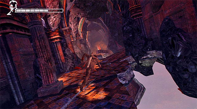 Use an entrance in front of you - Exploring the third part of the mansion - 2: Home Truths - DMC: Devil May Cry - Game Guide and Walkthrough