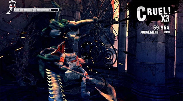 Start exploring new corridor and be prepared for a surprising attack of Ravager - Finding the Blue Rose - 3: Bloodline - DMC: Devil May Cry - Game Guide and Walkthrough